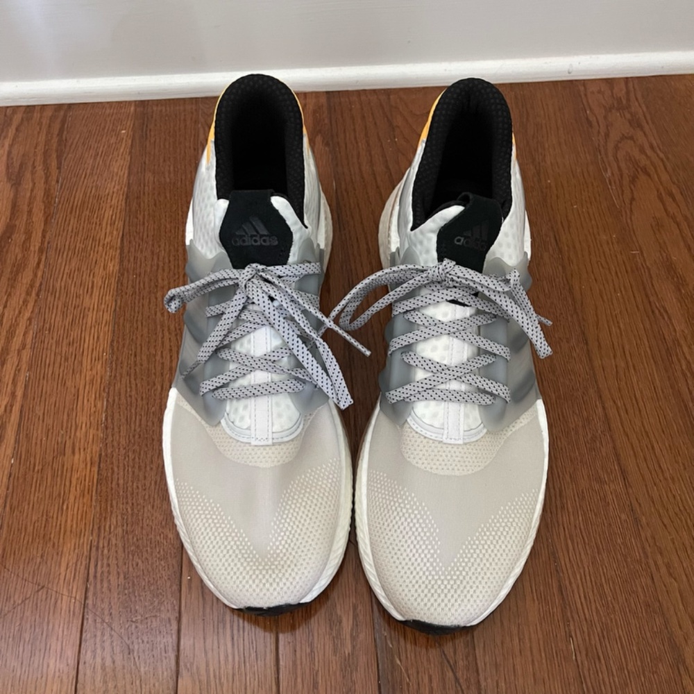 NWOB Adidas x PLR Boost "Silver Pebble" Men's Sneakers - Size 13 - Picture 10 of 13